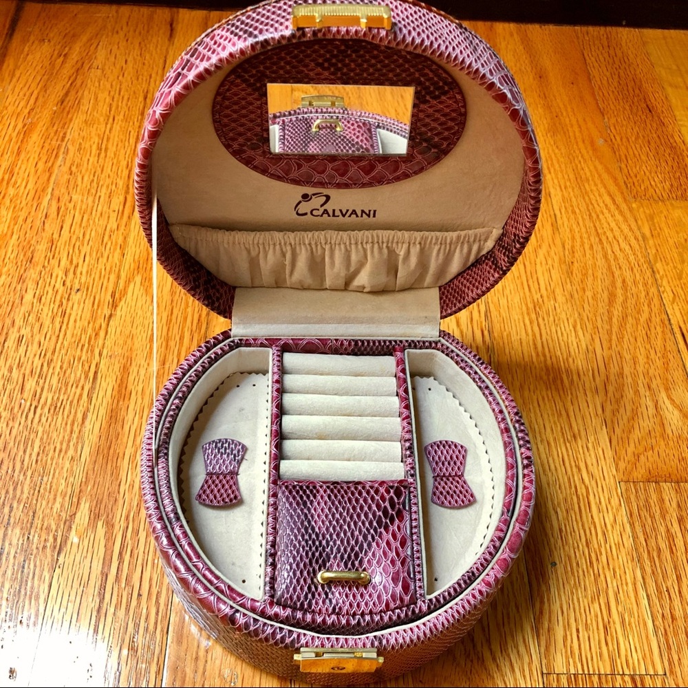 Jewelry box pink purple organizer accessories